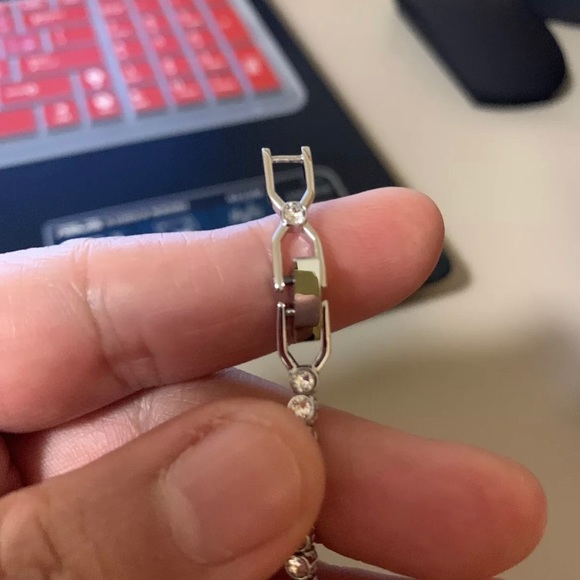 Authentic Swarovksi Silver Tone Bracelet - Picture 3 of 4